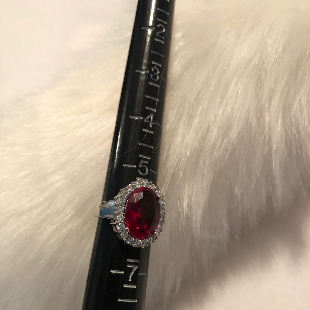 Ring with red stone